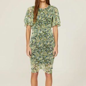 Floral Green Mini Dress